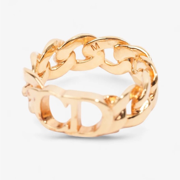 Christian Dior CD Icon Chain Link Ring Gold - Picture 4 of 7